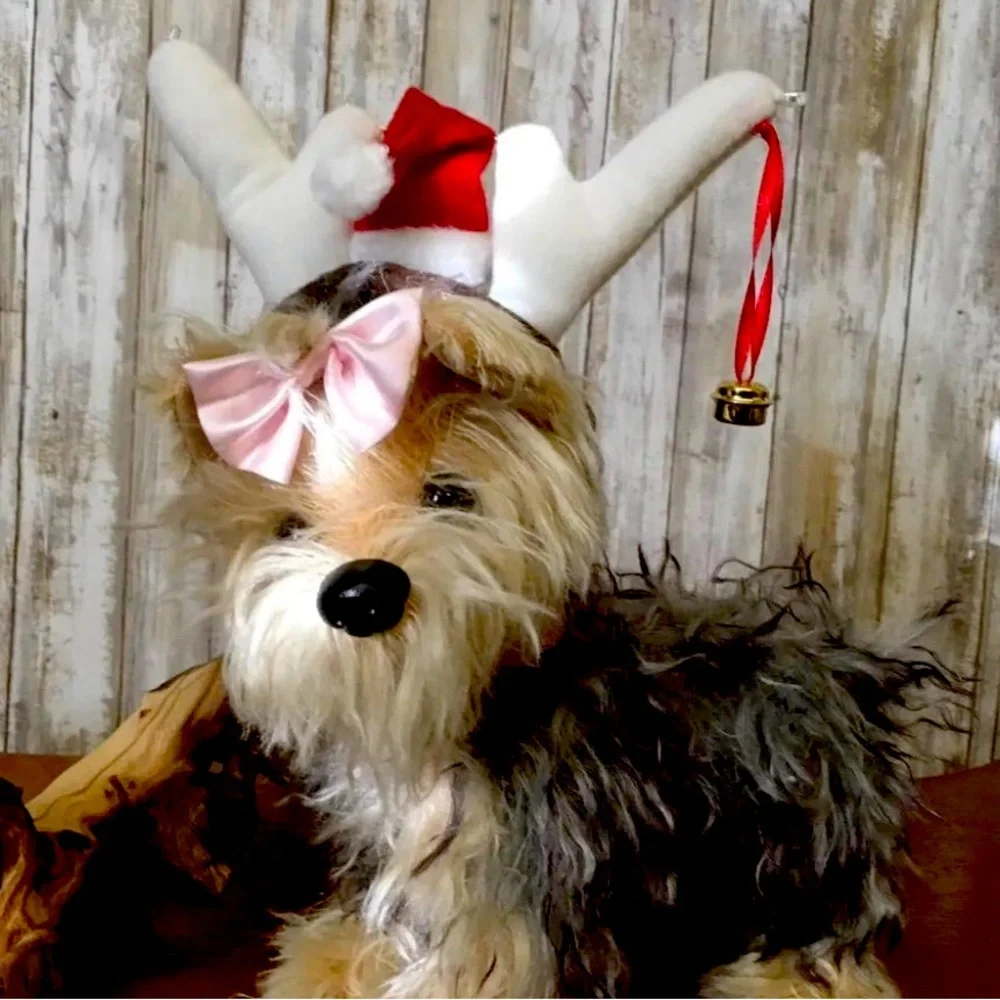 PET DOG CAT LIGHT UP REINDEER ANTLERS CHRISTMAS